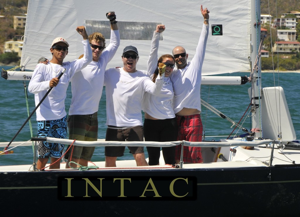 Team INTAC IC24 – William Bailey, Thomas Barrows, Robert Jennings, Jenna Barnes and Peter Stanton Photo: Dean Barnes - Rolex International Regatta St Thomas - photo © Dean Barnes